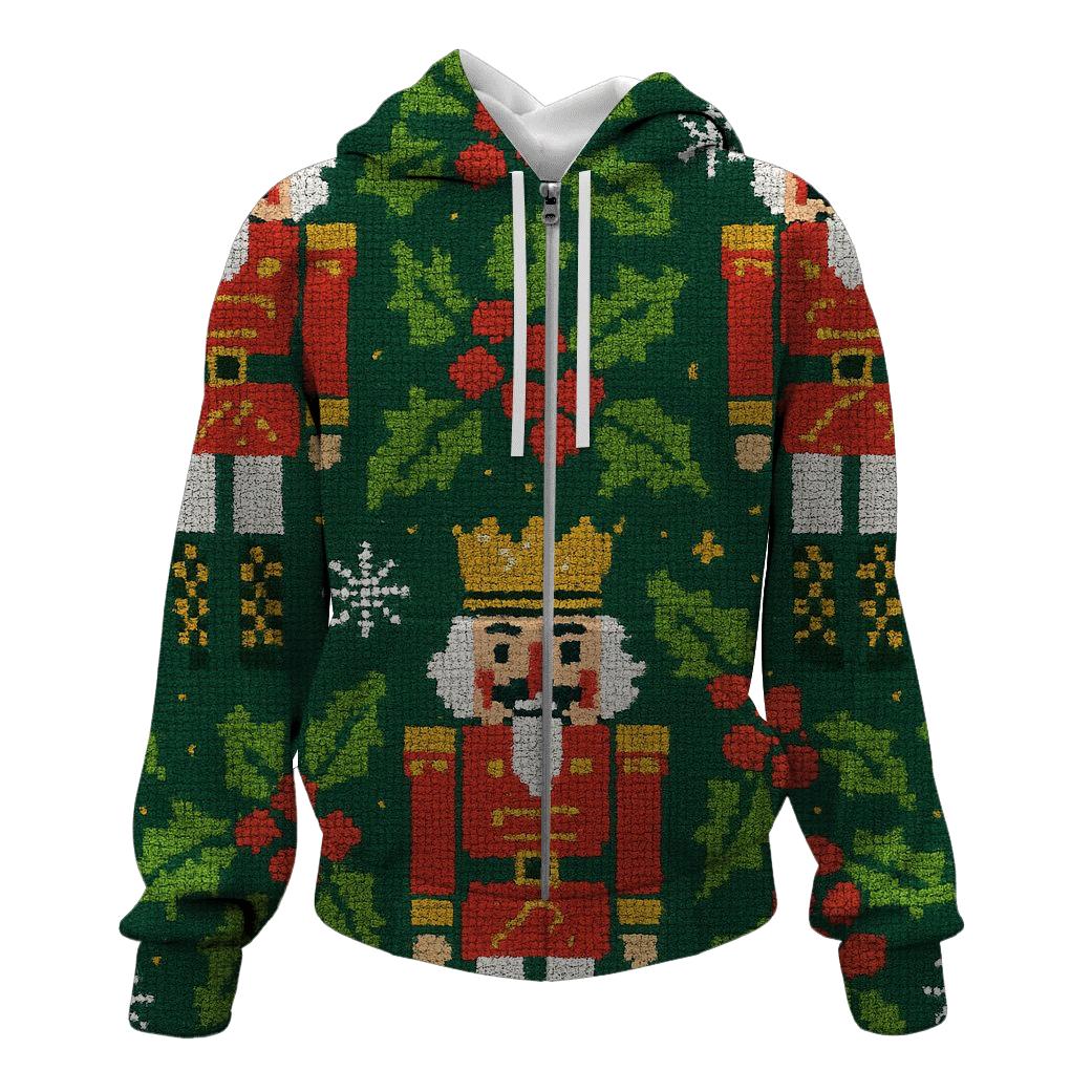 Festive Nutcracker Symphony Design premium hoodies