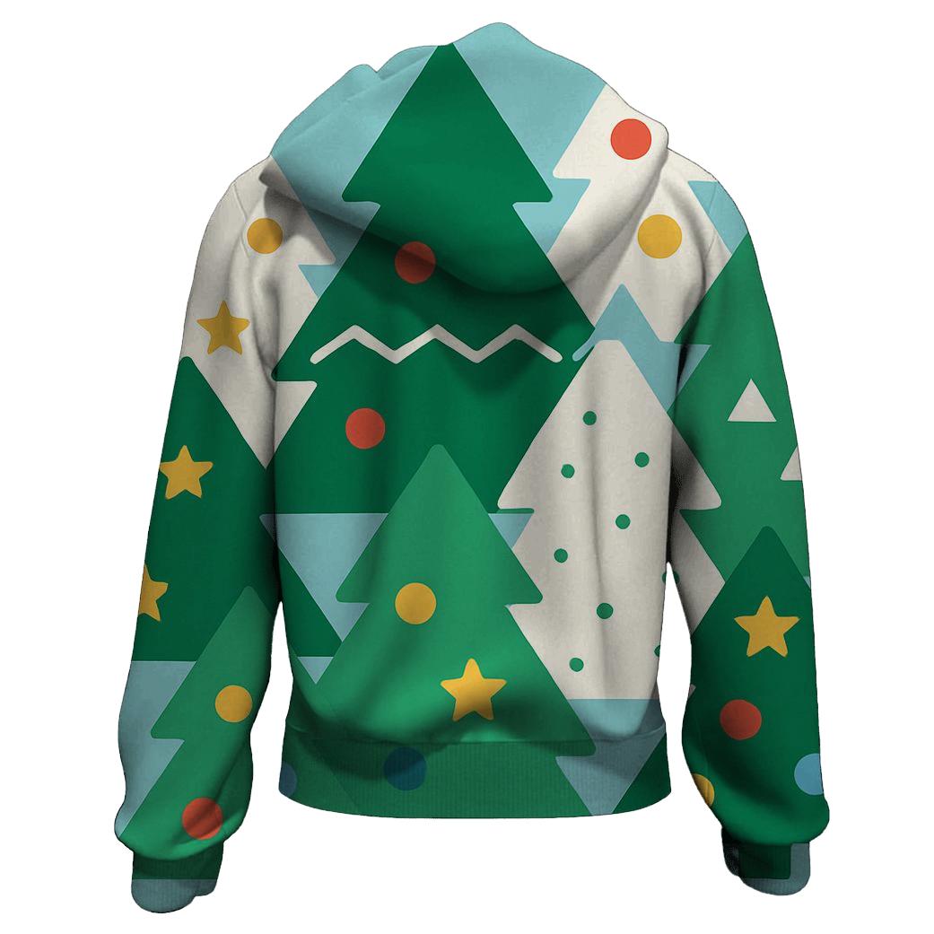 Whimsical Christmas Trees hoodie styles