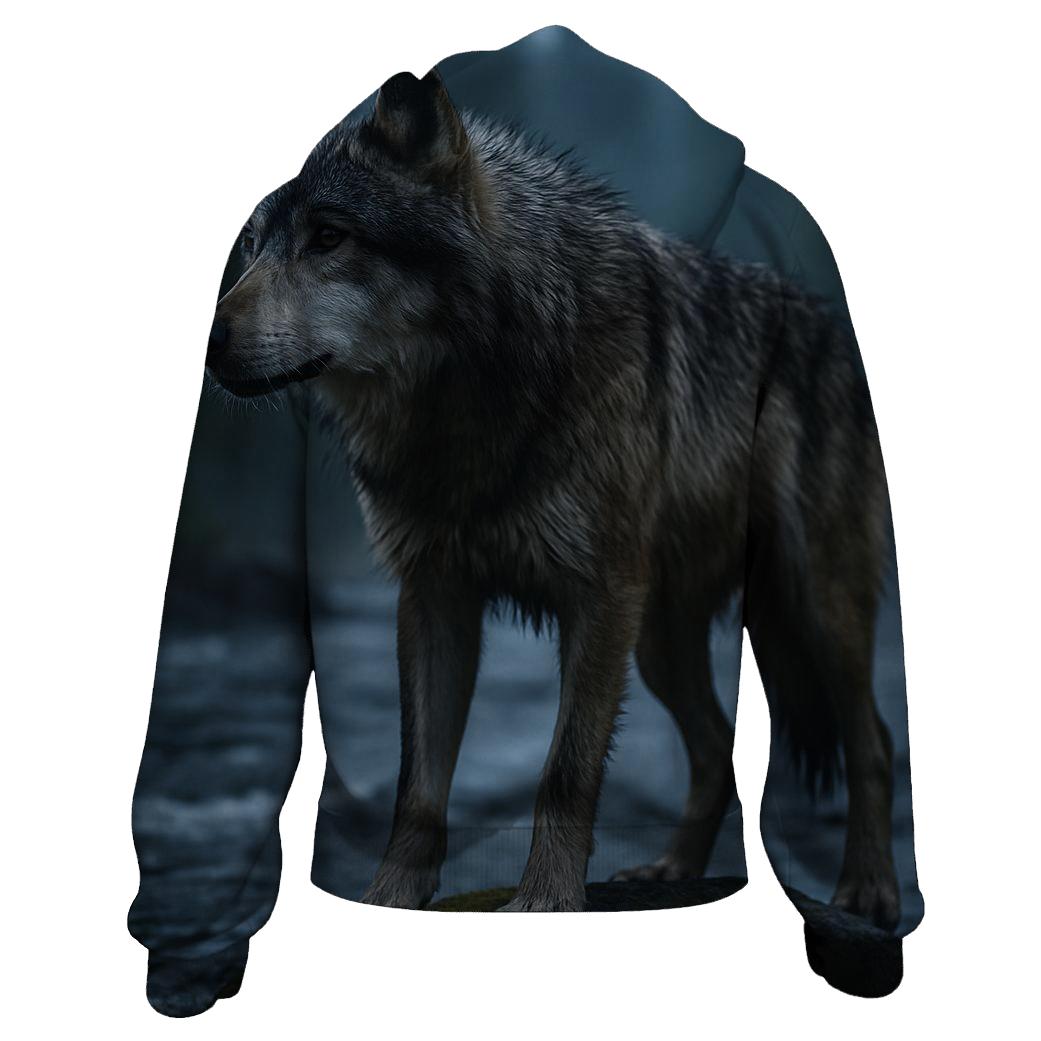 Riverine Alpha At Dusk premium hoodies