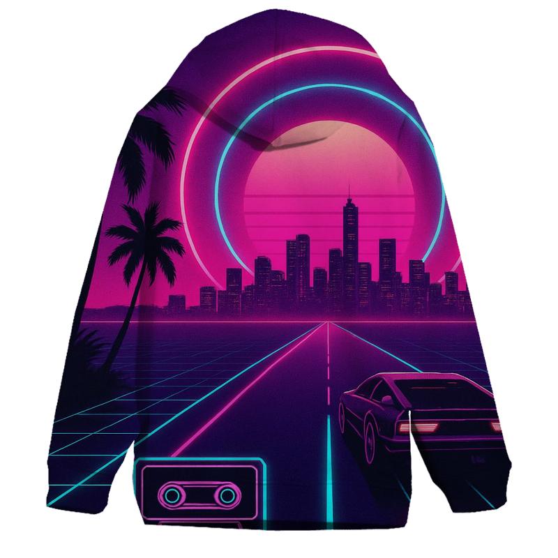 Midnight Neon Cruise heavyweight hoodies