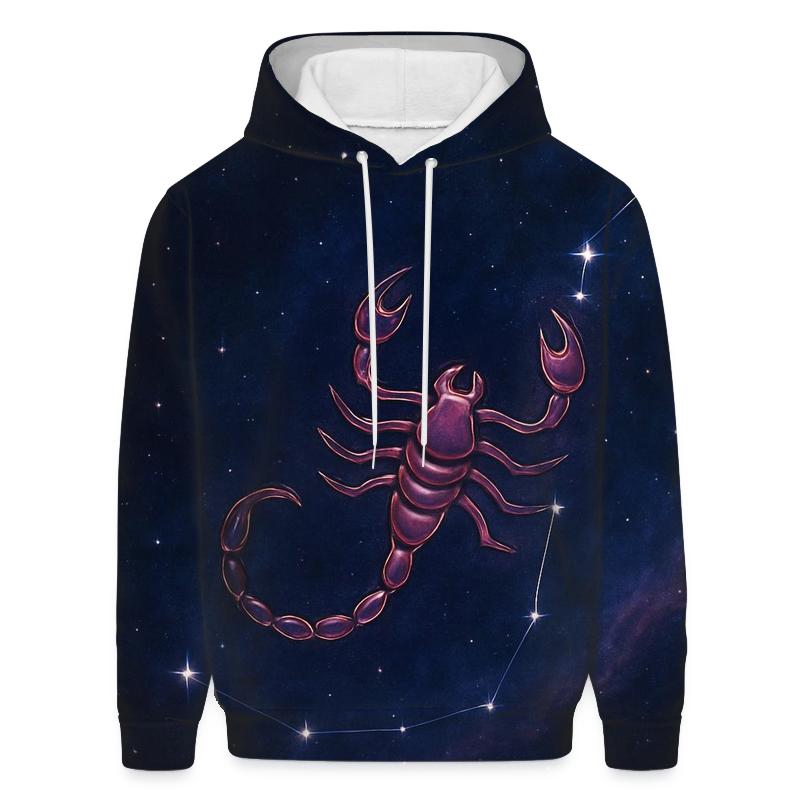 Scorpio Galactic Nebula Emblem hoodie trends