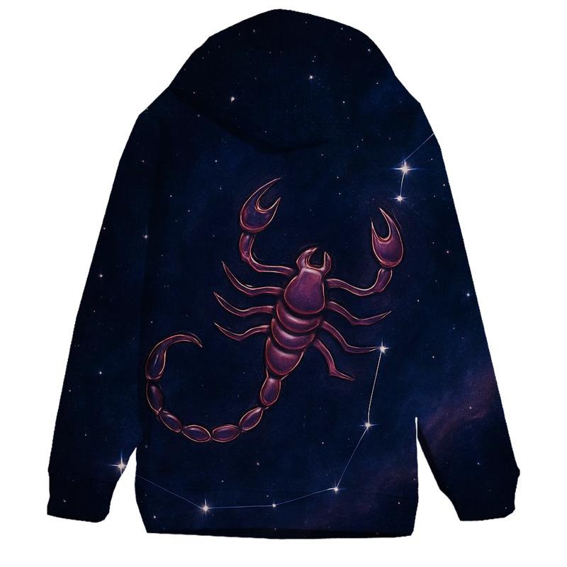 Scorpio Galactic Nebula Emblem hoodie trends