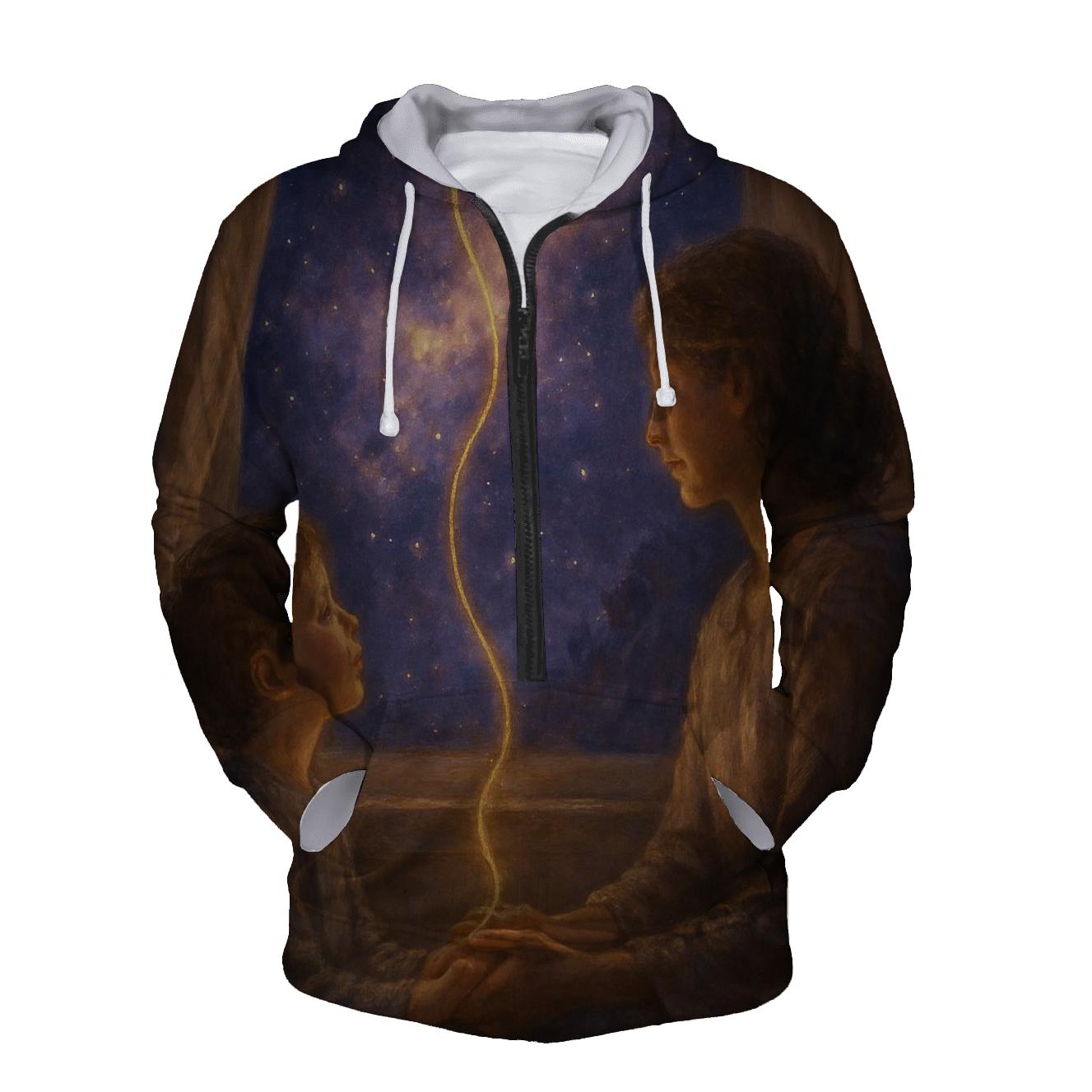 Everlasting Thread Between Mother And Child embroidered hoodies