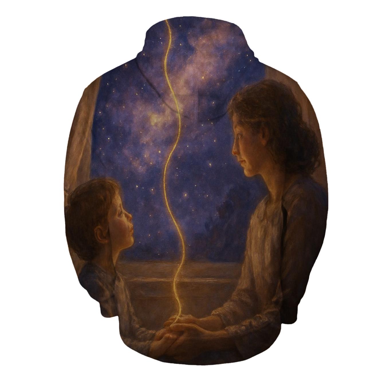 Everlasting Thread Between Mother And Child embroidered hoodies