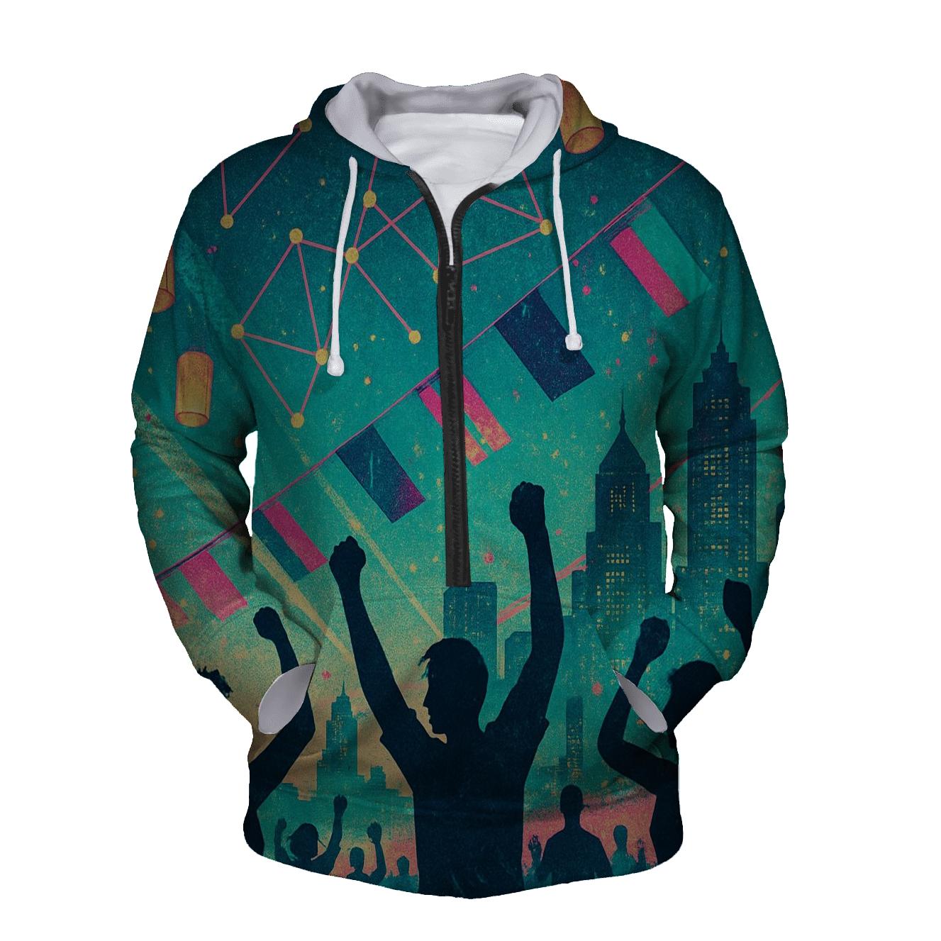 Neon Constellation Festival hoodies fashion