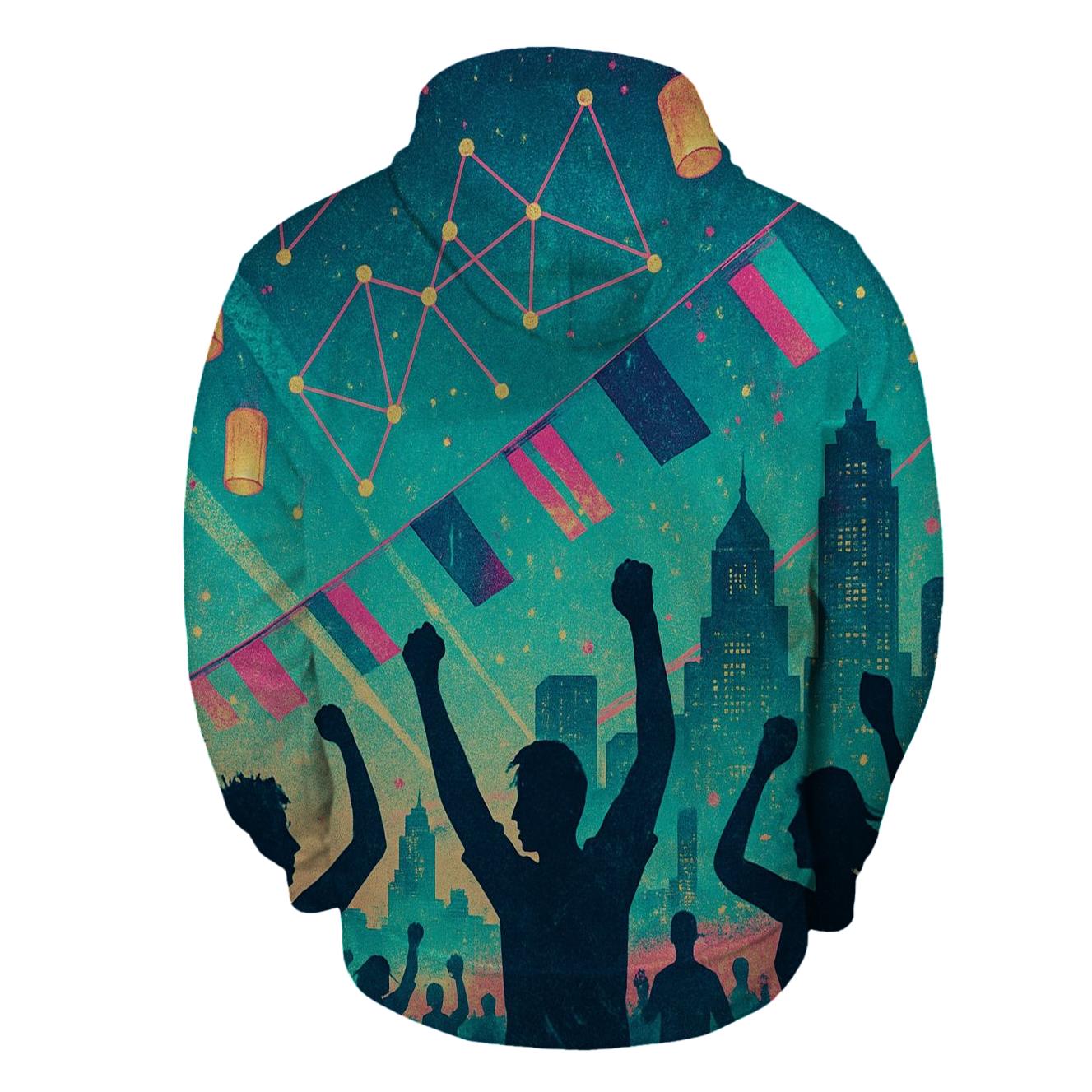 Neon Constellation Festival hoodies fashion