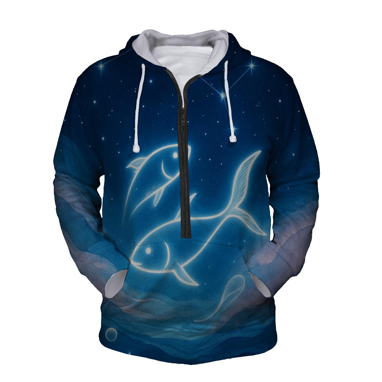 Cosmic Pisces Dreamscape graphic hoodies