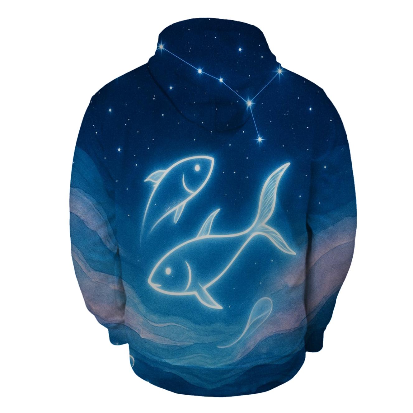 Cosmic Pisces Dreamscape graphic hoodies