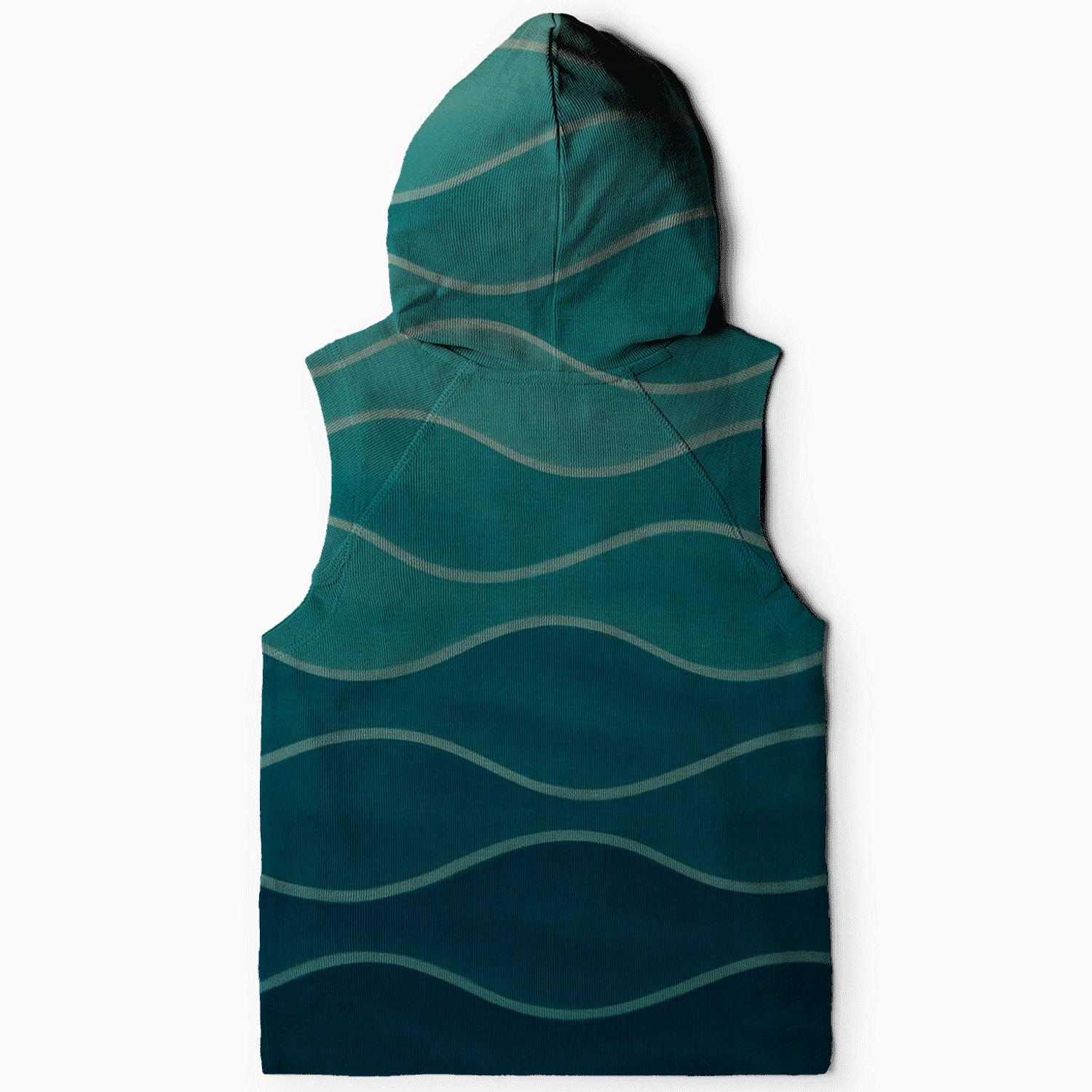Ocean Waves Pattern hoodie designs