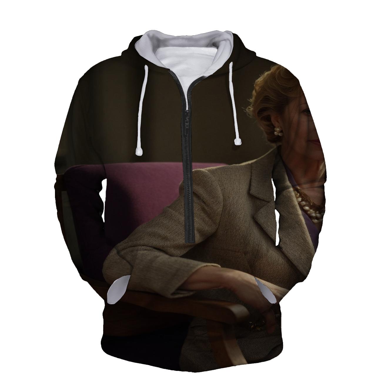 Polly Holliday On Film Set Reflecting Under Sunset Glow hoodie trends