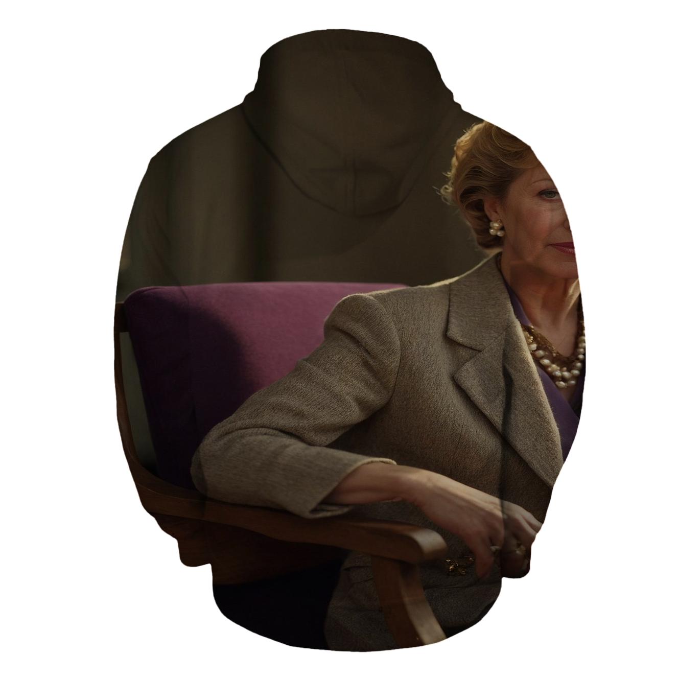 Polly Holliday On Film Set Reflecting Under Sunset Glow hoodie trends