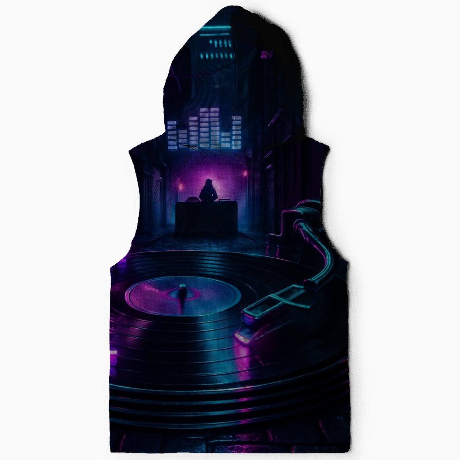 Neon Turntable Alley hoodie trends