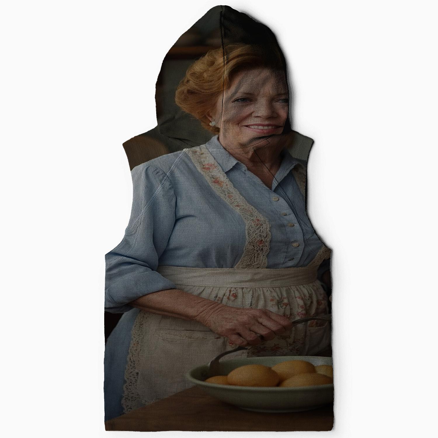 Polly Holliday In Her Rustic Southern Home Kitchen hoodie trends