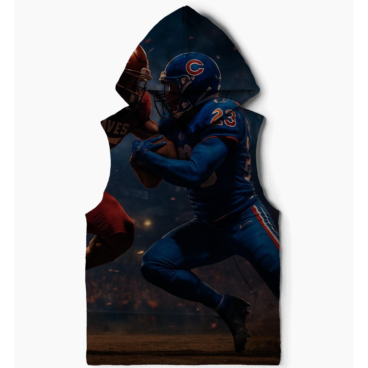 Diamond Clash Braves Versus Cubs Gridiron Showdown premium hoodies