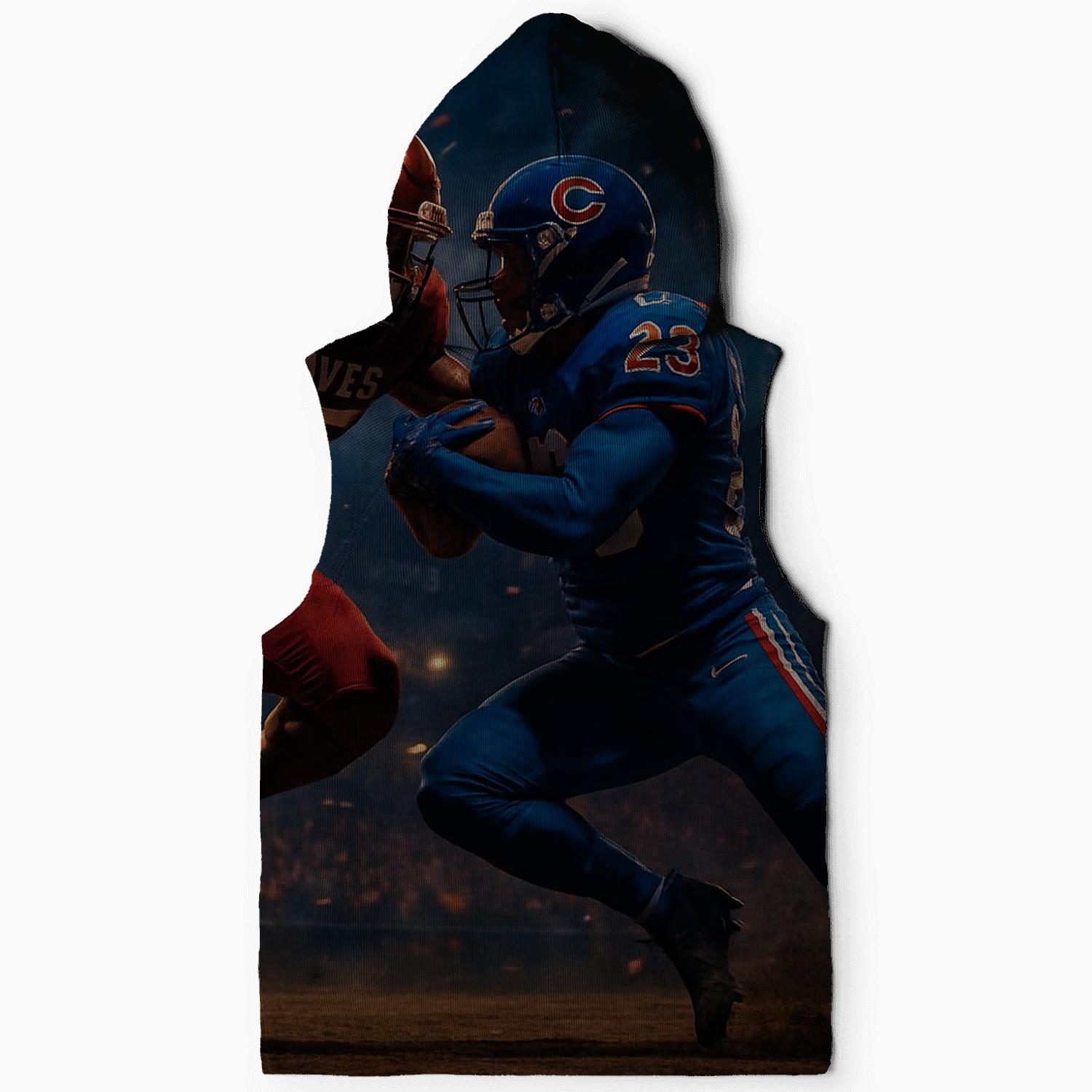 Diamond Clash Braves Versus Cubs Gridiron Showdown premium hoodies