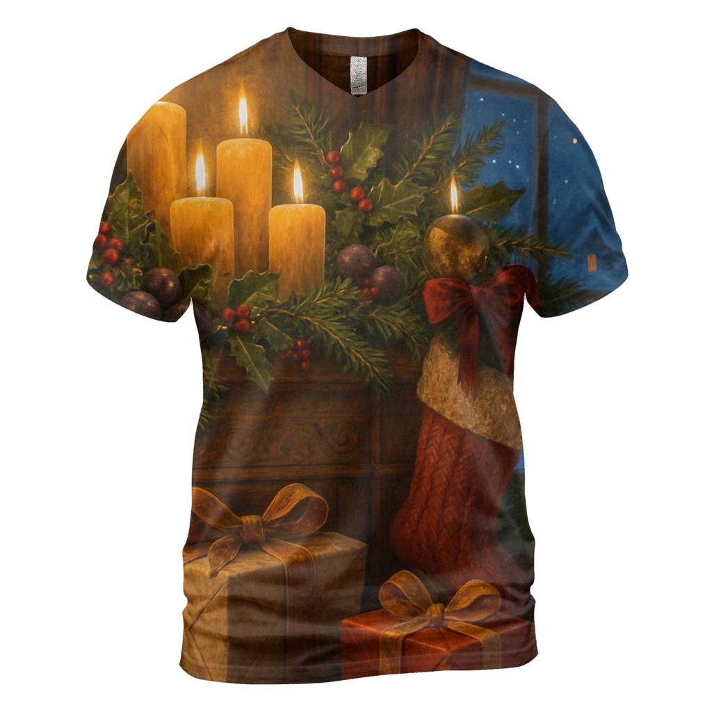 Midwinter Starlit Mantel artistic all-over print tops