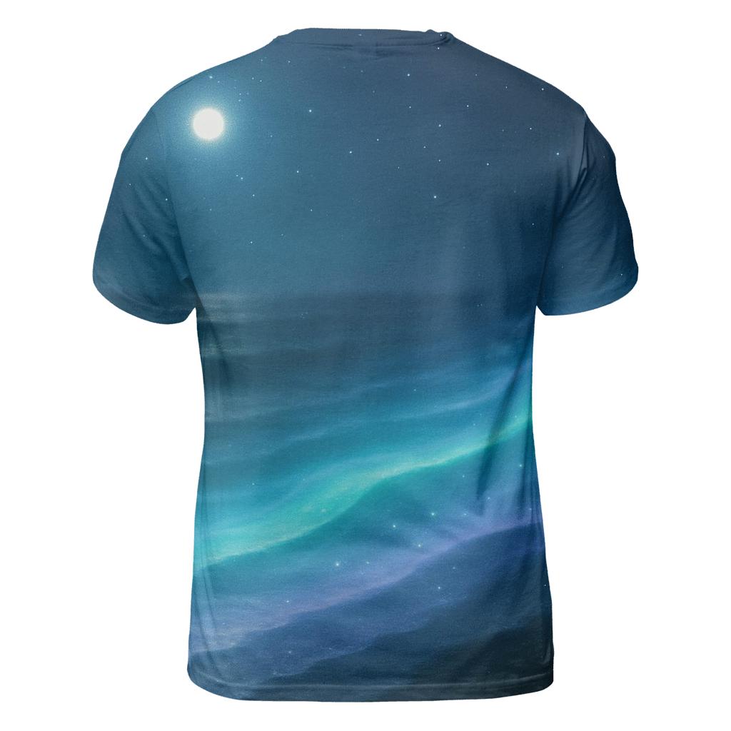 Bioluminescent Tide Gradient designer pattern shirts
