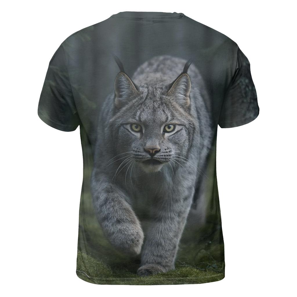 Moss-Covered Predator Prowling Boreal Forest custom all-over print shirts