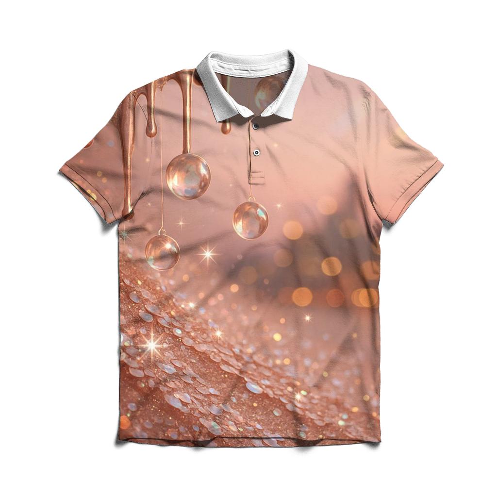 Aurora Glitter Cascade casual sports polo shirts