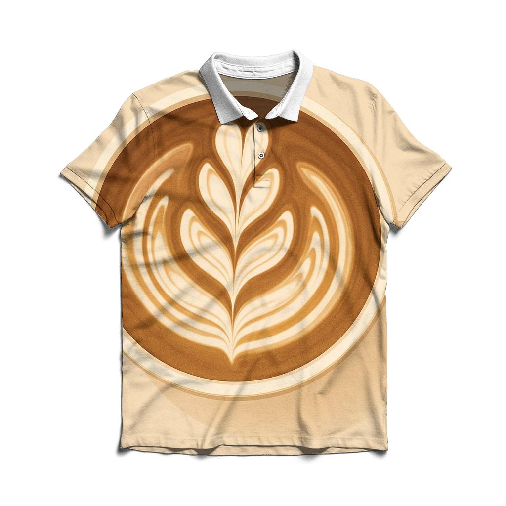 Latte Whorl casual sports polo shirts