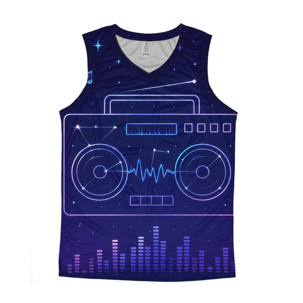 Boombox Constellation cotton sleeveless tops
