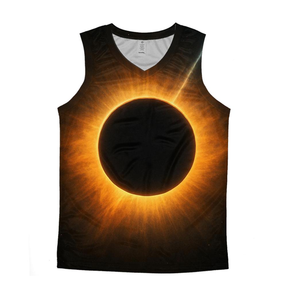 Eclipse Corona With Jet Outflow custom tank tops