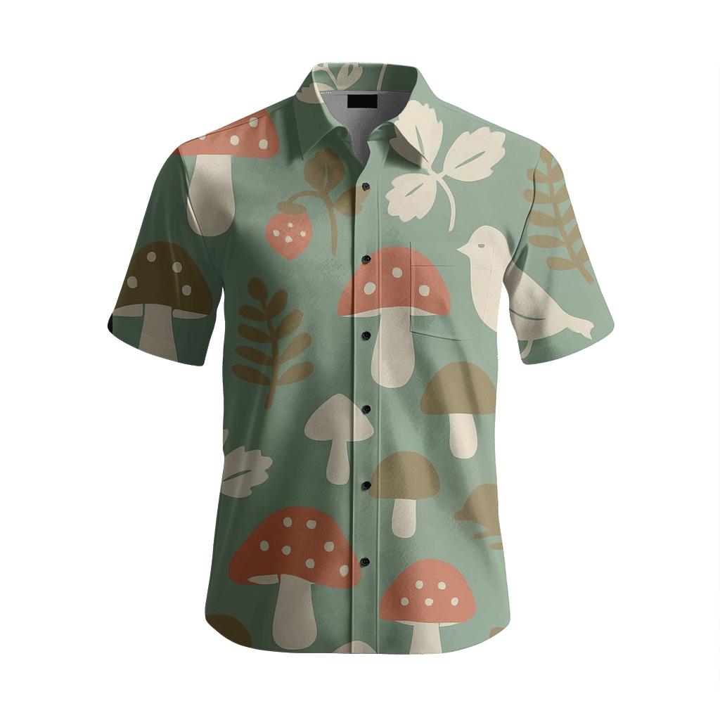 Scandinavian Woodland Folk custom embroidered shirts