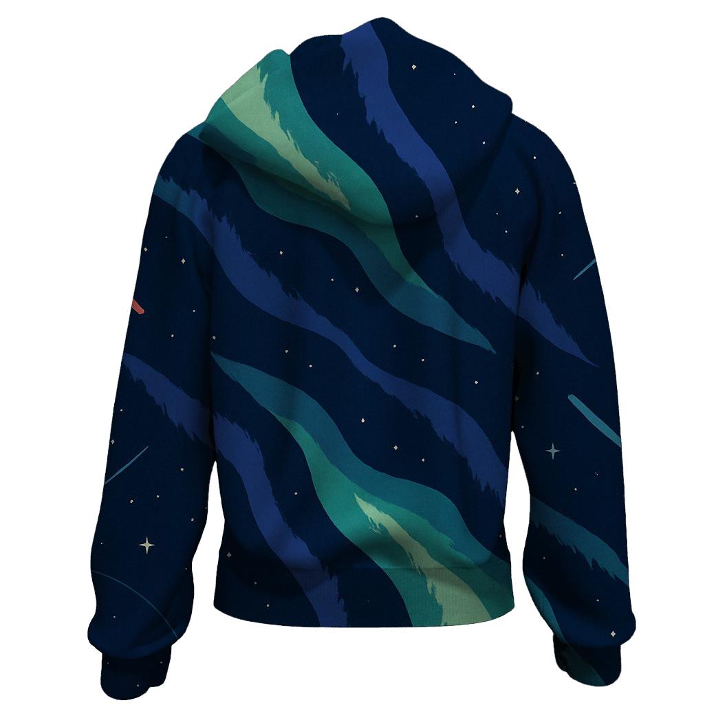 Aurora Filament Drapes premium hoodies
