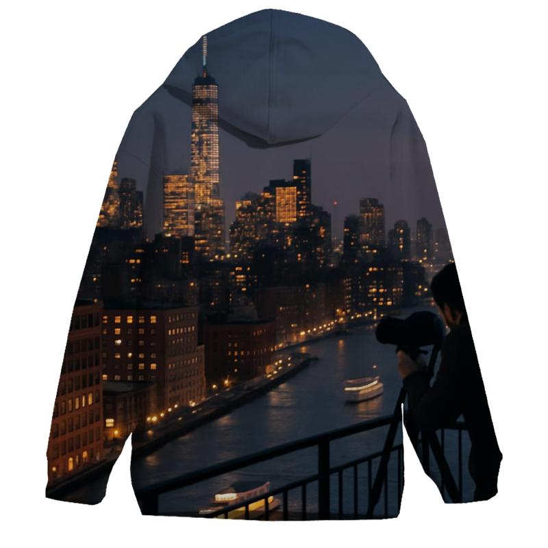 Hudson Twilight Overlook printed hoodies