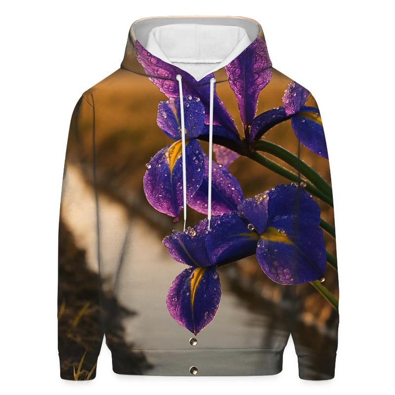 Dawn Iris Canal Study zip-up hoodies