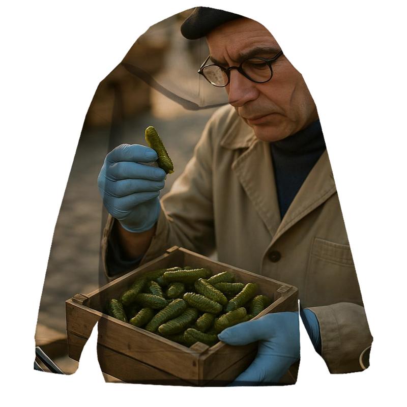 Market Cornichon Conservator embroidered hoodies