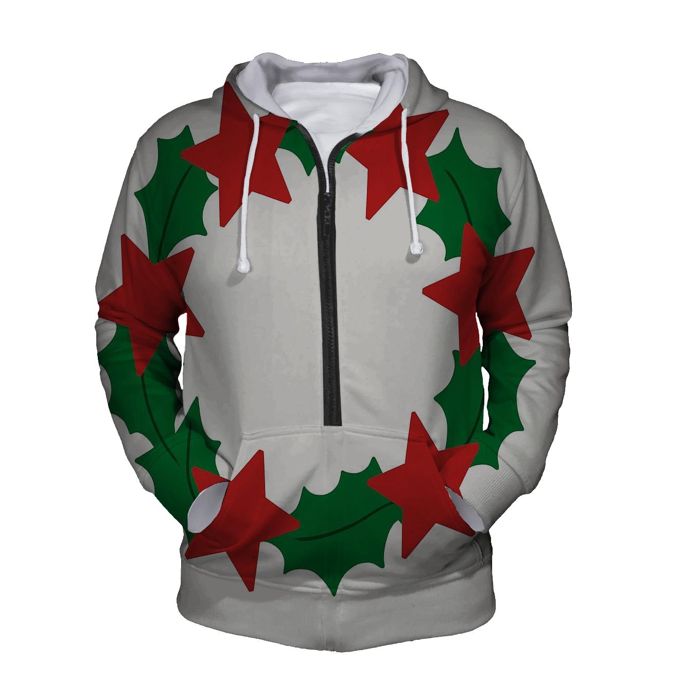 Starry Holly Wreath Harmony designer hoodies