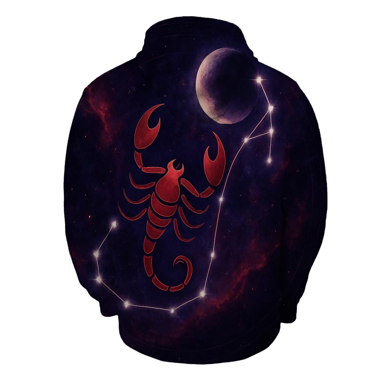 Lunar Eclipse Scorpio Constellation custom hoodies