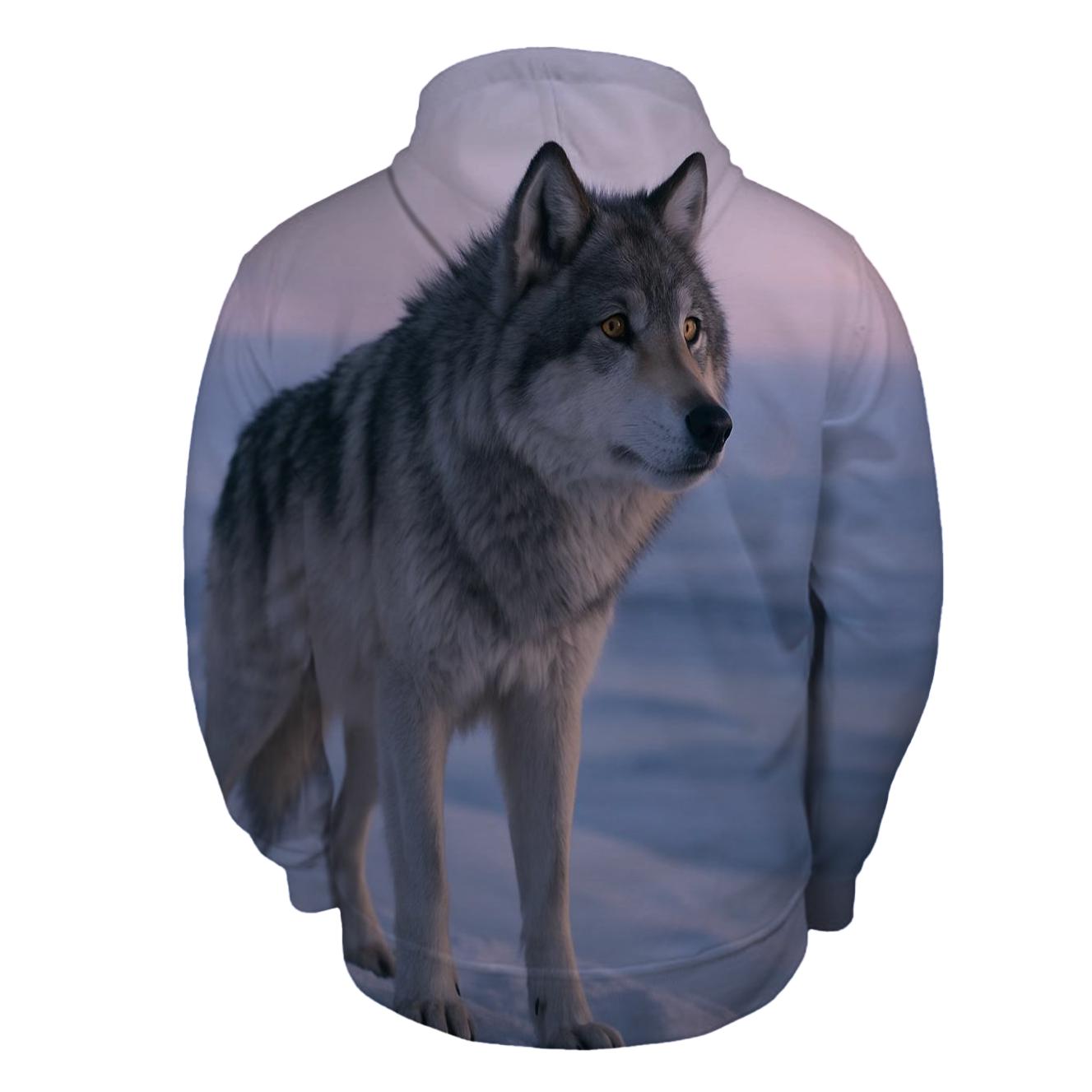 Twilight Hunt In Arctic Tundra hoodie styles