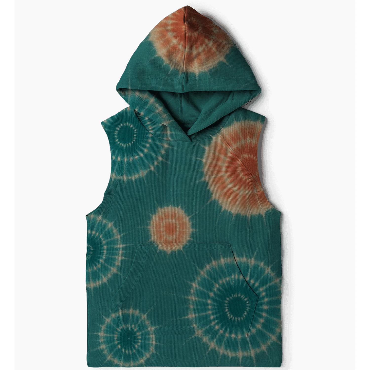 Kumo Cluster Teal Coral lightweight hoodies