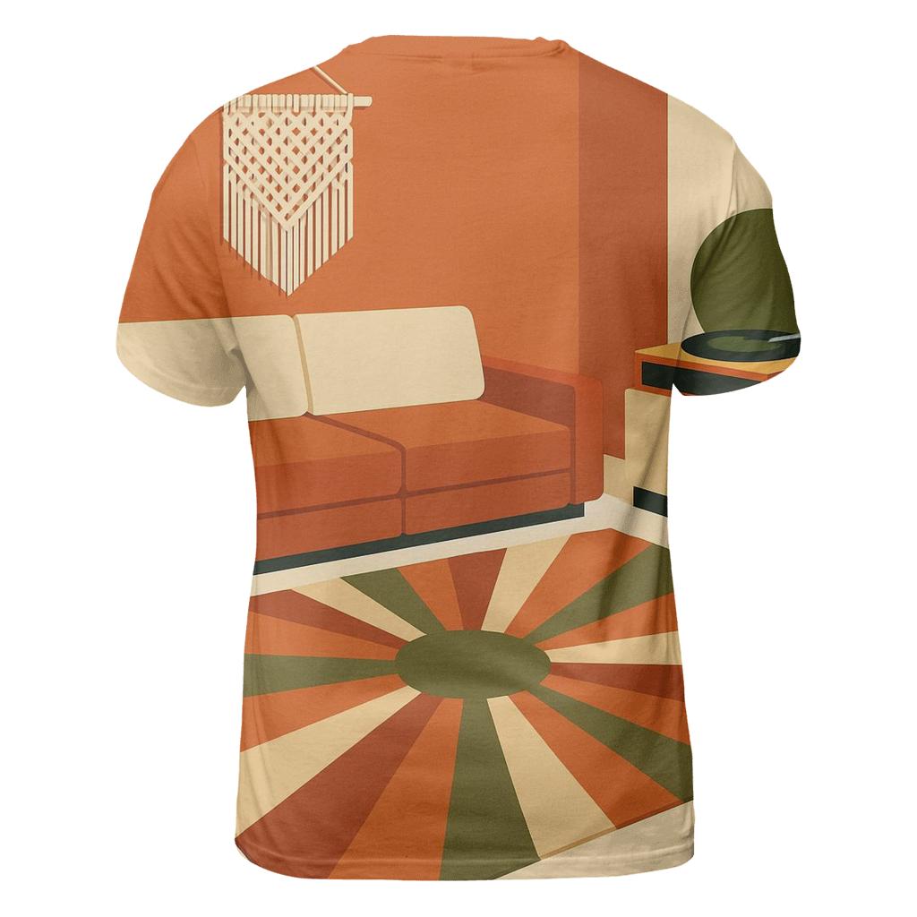 Sunset Groove Living Room personalized full print shirts