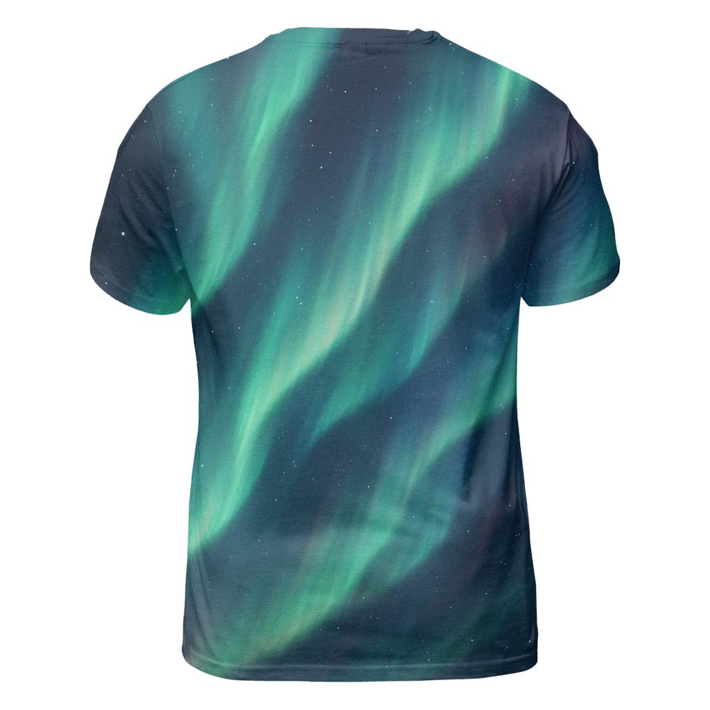 Celestial Aurora Ribbon unique graphic print tees