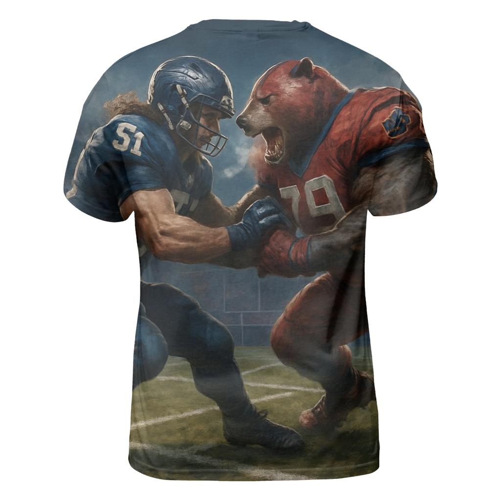 Cosmic Gridiron Showdown Braves Versus Cubs custom all-over print shirts
