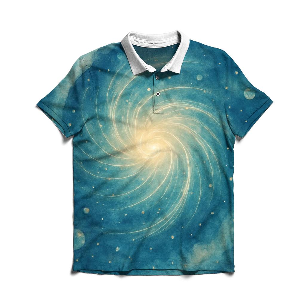 Stellar Breath embroidered polo tops