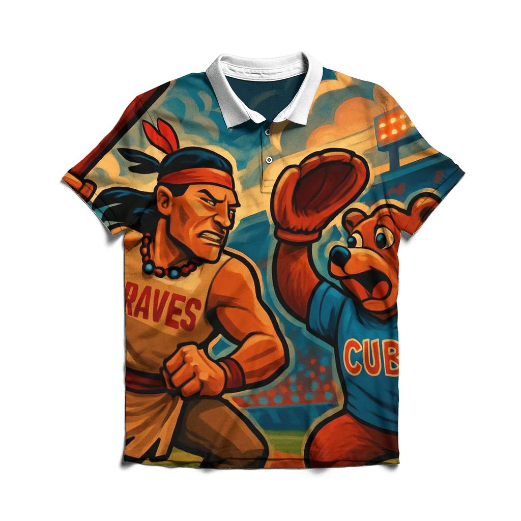 Epic Clash At The Ballpark personalized polo shirts