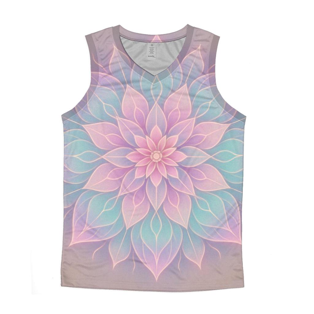 Eternal Bloom graphic print tank tops
