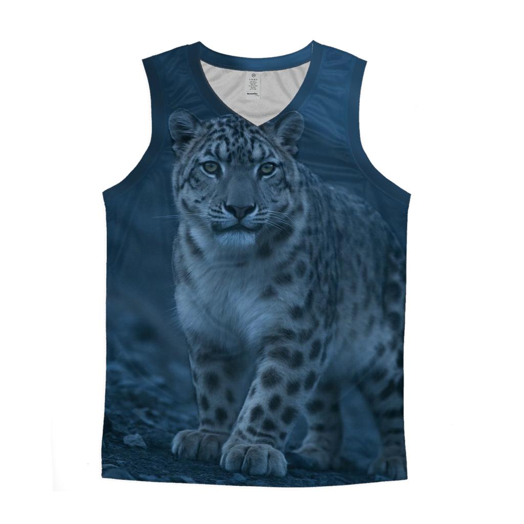 High Ridge Stalker Snow Leopard sports performance tank tops