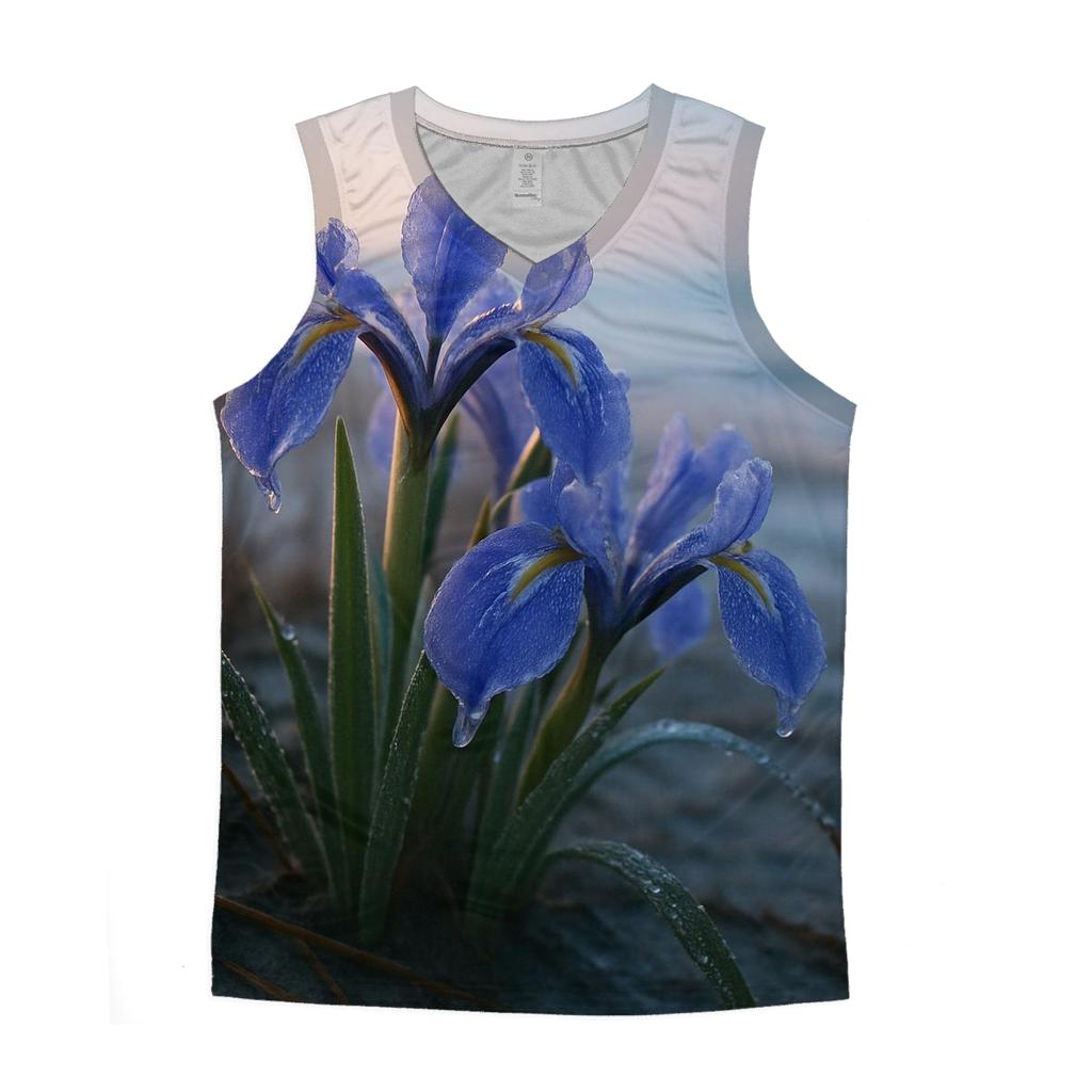 Tidekeeper Iris At Dawn stylish racerback tanks