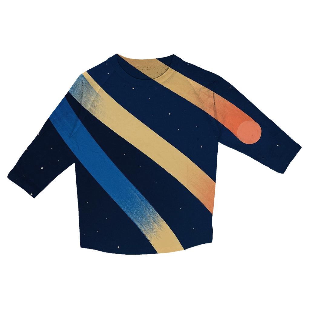 Comet Tail Drift designer 3/4 sleeve blouses