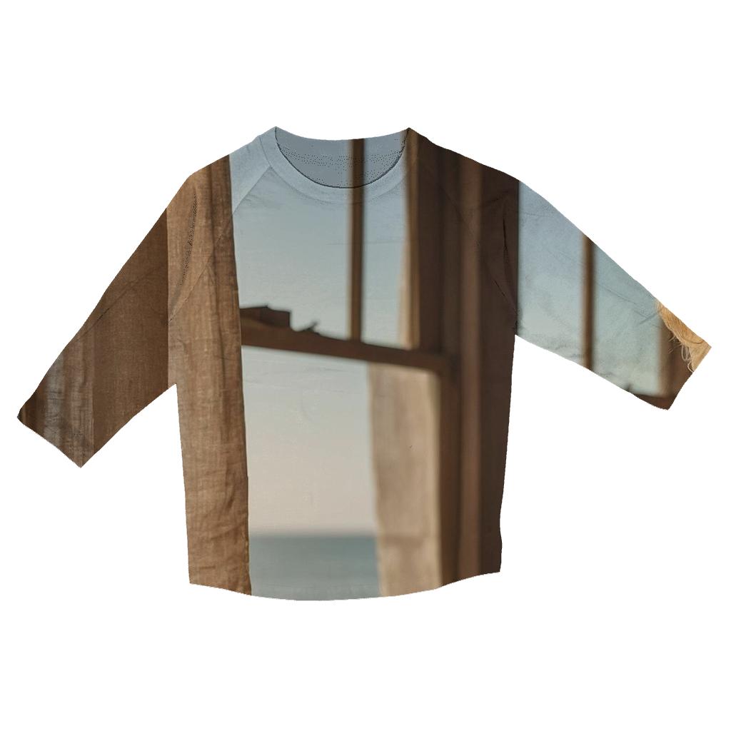 Polly Holliday Portrait At Coastal Theater printed three quarter sleeve shirts