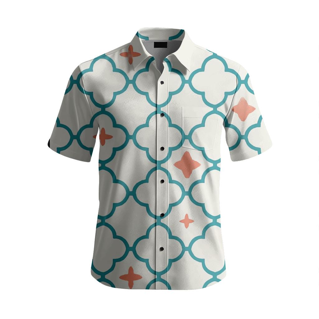 Quantum Trellis Scatter personalized embroidery shirts