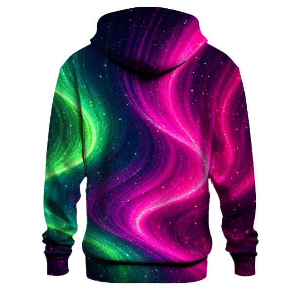 Glittering Aurora graphic hoodies