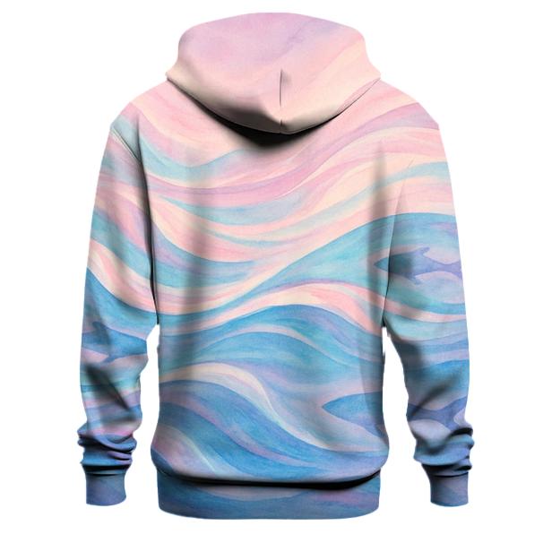 Ethereal Wave Abstract zip-up hoodies