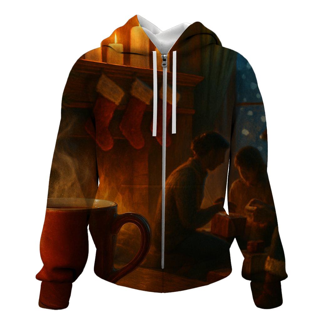 Midnight Carol By The Hearth custom hoodies