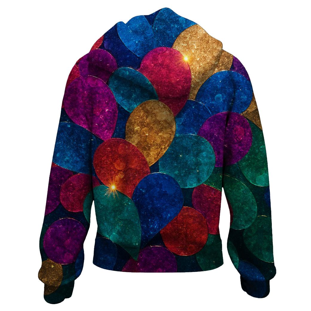 Sequin Splash embroidered hoodies